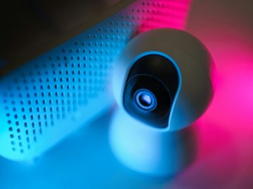Guardyx technician installing a security camera in a residential property