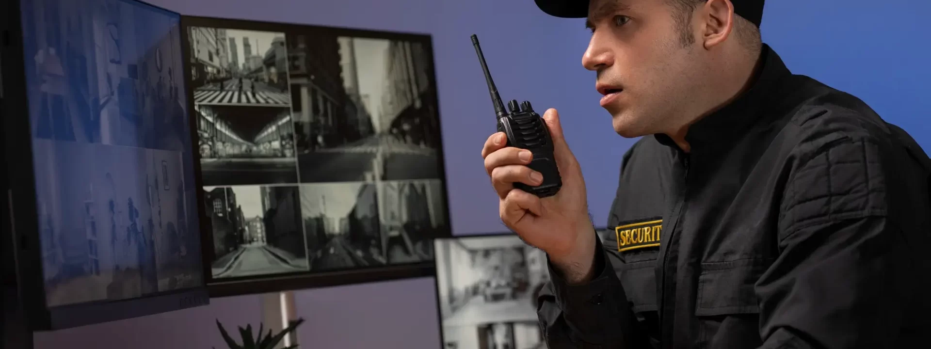 Guardyx technician installing a security camera in a residential property
